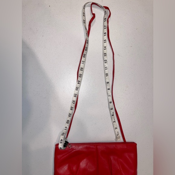 Red leather purse by Toni Vintage 80s Genuine Leather Vintage clutch purse - Picture 7 of 16
